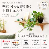 インテリア 壁棚　おしゃれ　幅56ｃｍ 1枚板仕様【タナプラス110クルミ】　