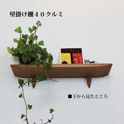 画像5: インテリア 壁棚　おしゃれでコンパクト　ピン固定【ゼロ40クルミ】