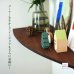 画像6: 飾り棚  壁掛け【カド・ロング ウォールナット ゼロ/左モデル】木製のコーナーシェルフ (6)