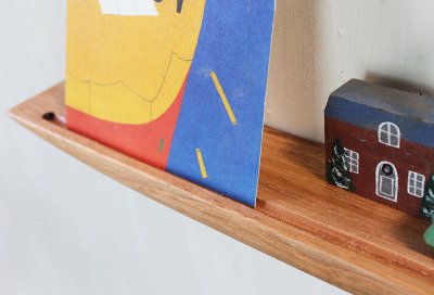 画像5: 飾り棚  壁掛け【ＬＡＩＮ（ライン）３０クルミゼロモデル】木製のウォールシェルフ