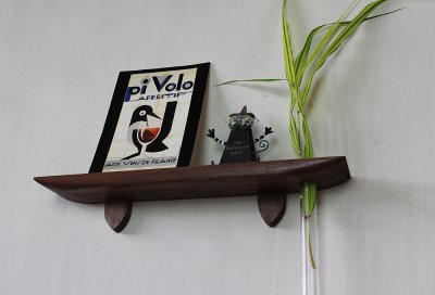 画像7: 飾り棚  壁掛け【ＬＡＩＮ（ライン）３０ウォールナットゼロモデル】木製のウォールシェルフ
