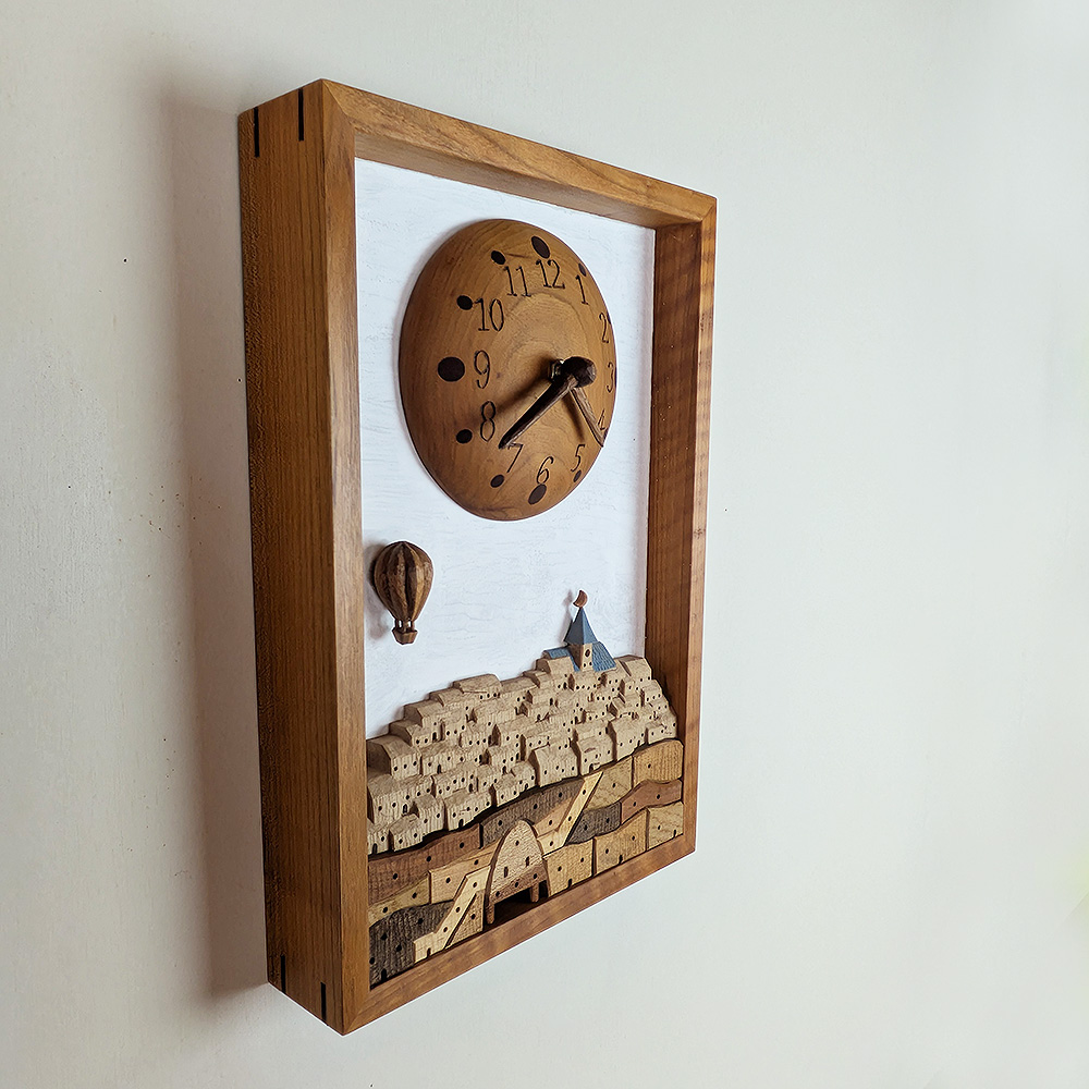 木製壁掛け時計 アートウォッチ