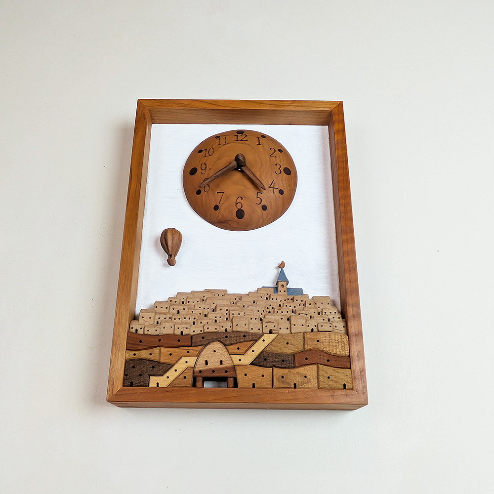 木製 壁掛時計 こだわりインテリア雑貨