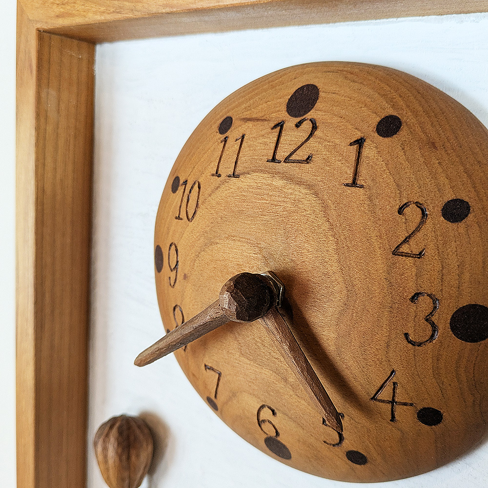 木製壁掛け時計 針