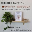 画像2: インテリア 壁棚　おしゃれでコンパクト　ピン固定【ゼロ40ホワイト】