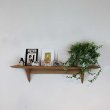 画像6: インテリア 壁棚　おしゃれ　幅70ｃｍ 1枚板仕様【タナプラス120クルミモデル】