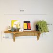 画像5:  インテリア 壁棚　おしゃれ　幅56ｃｍ 1枚板仕様【タナプラス110クリモデル】