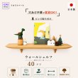 画像1: インテリア 壁棚　おしゃれでコンパクト　ピン固定【ゼロ40クリモデル】