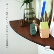 画像6: 飾り棚  壁掛け【カド・ロング ウォールナット ゼロ/左モデル】木製のコーナーシェルフ