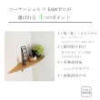 画像3: 飾り棚  ウォールシェルフ【カド・ロングゼロ/クリ右モデル】木製のコーナーシェルフ