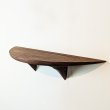 画像7: ウォールシェルフ 壁掛け コンソール  三日月シェルフD（ディー）　ウォールナット 賃貸 木製 無垢材　 ナチュラルでシンプルモダン　