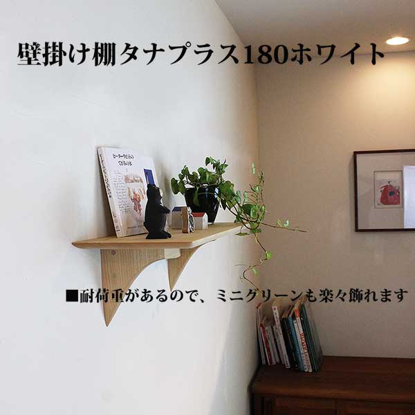 画像7: インテリア 壁棚　おしゃれ　幅70ｃｍ 1枚板仕様【タナプラス220ホワイト】
