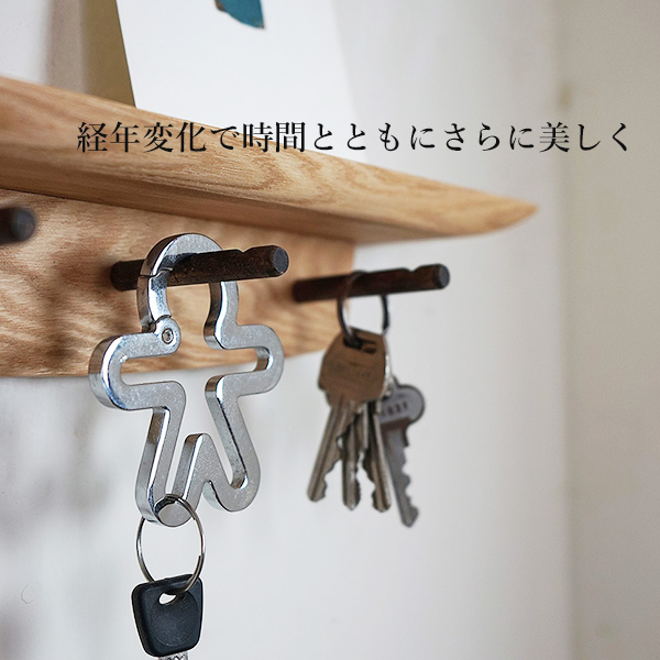 画像6: 壁掛け棚【キーフック・ショート　ホワイト ゼロモデル】ウォールシェルフとフック1台2役の壁掛け飾り棚